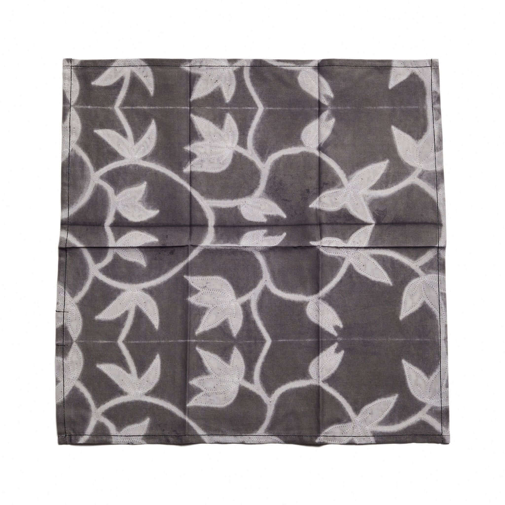 Folio Handcrafted Shibori Print Cotton Table Napkins (Set of 4 )
