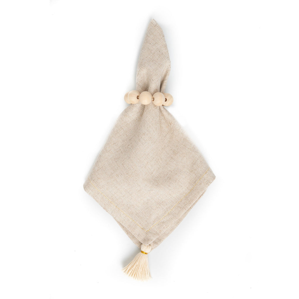 Wooden Spheres Napkin Ring (Set of 4)