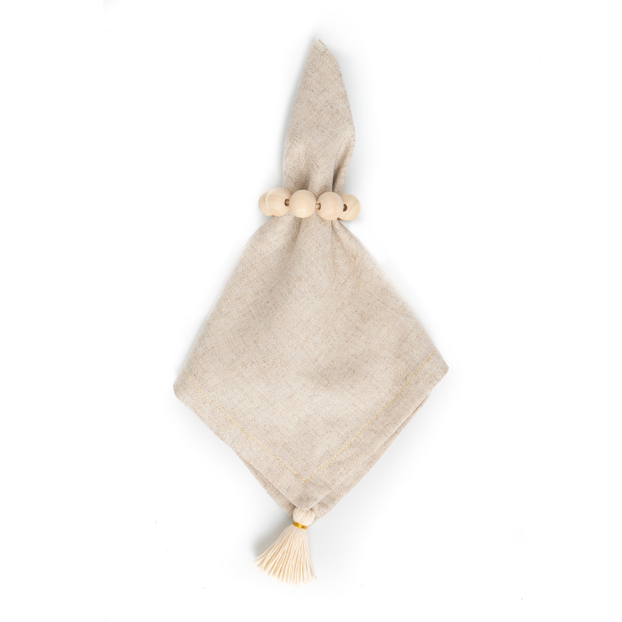 Wooden Spheres Napkin Ring (Set of 4)