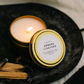 Embers & Leather Soy Wax Candle (Vetiver, Cedar & Patchouli)