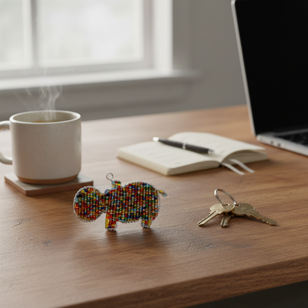 Hippo Keyring (Set of 6)