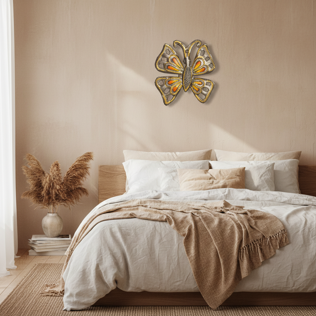 Orange Butterfly Ornament