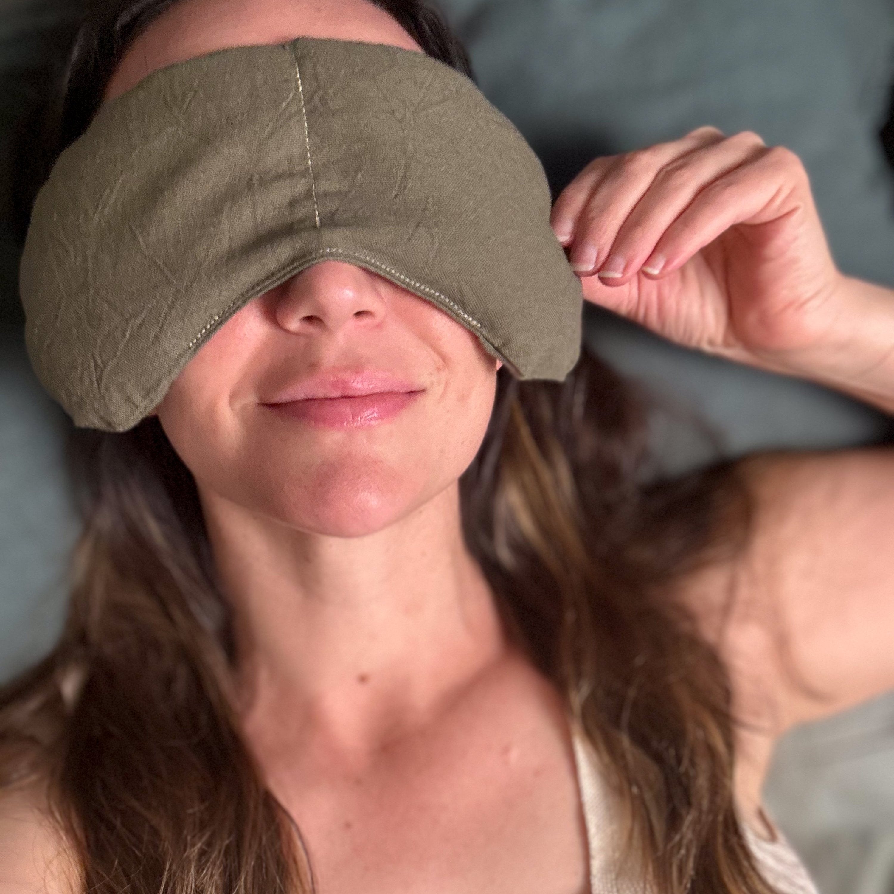 Eye Mask & Neck Wrap Bundle - Olive