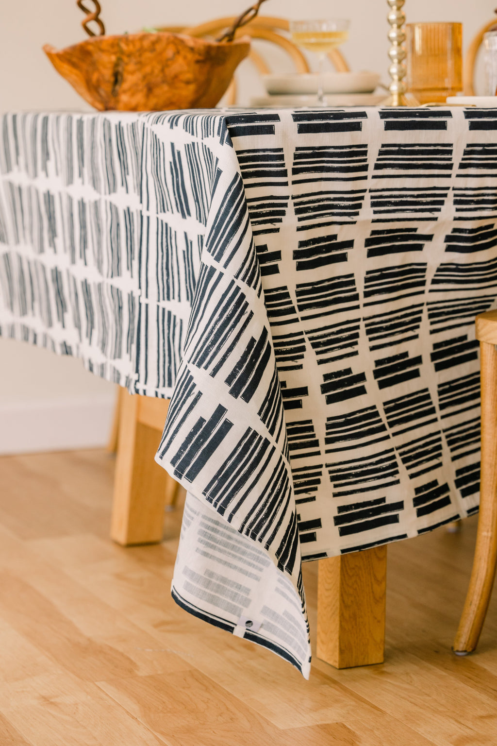 Marguerite in Indigo Tablecloth (70" x 90")