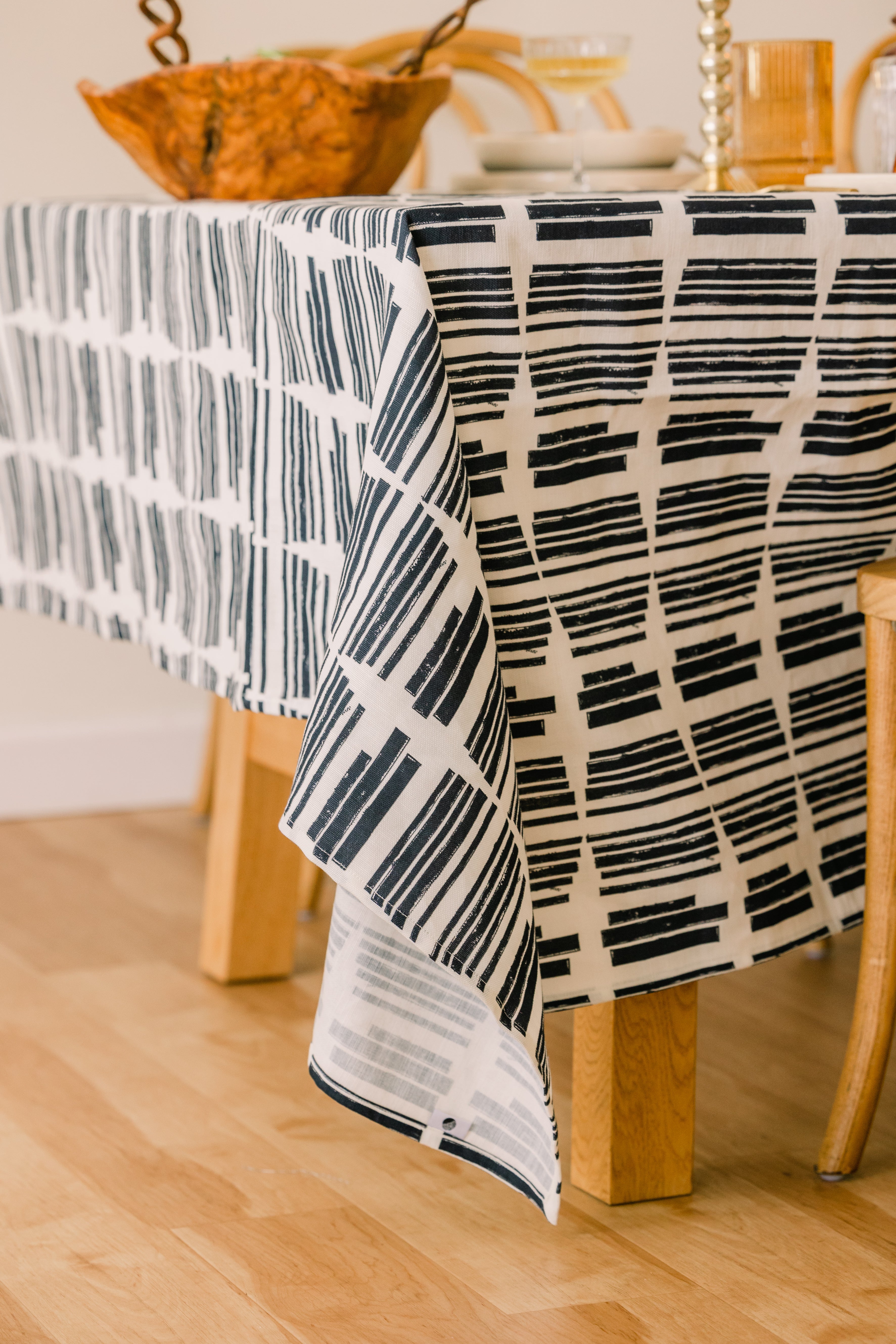Marguerite in Indigo Tablecloth (70" x 90")