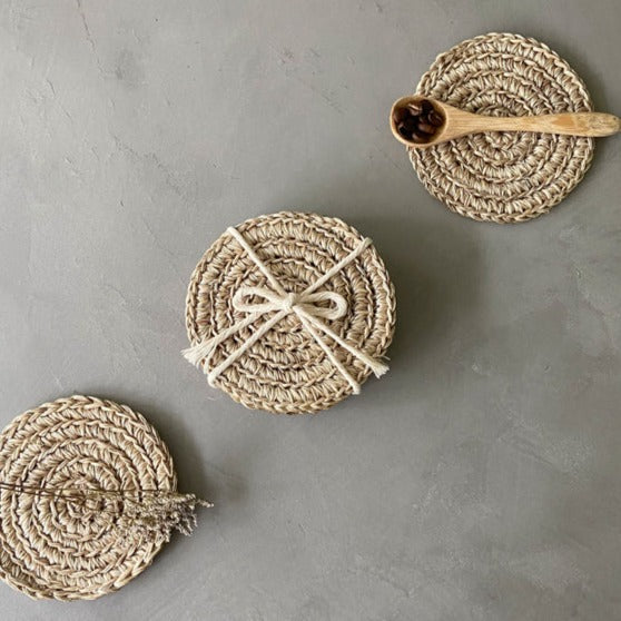 Fique Spiral Coasters (Set of 4)