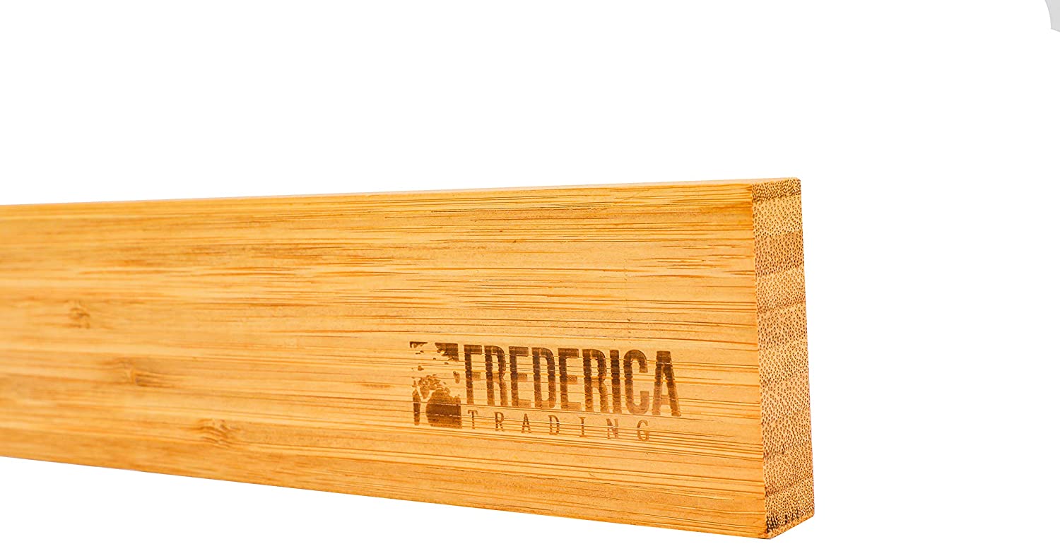 Bamboo Magnetic Knife Strip Holder | Ideal for Knives, Utensils, Cutlery, Scissors & Tools