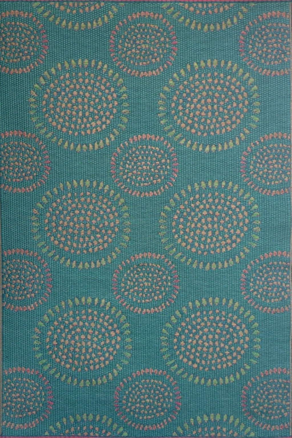 Molly Teal & Red Rug