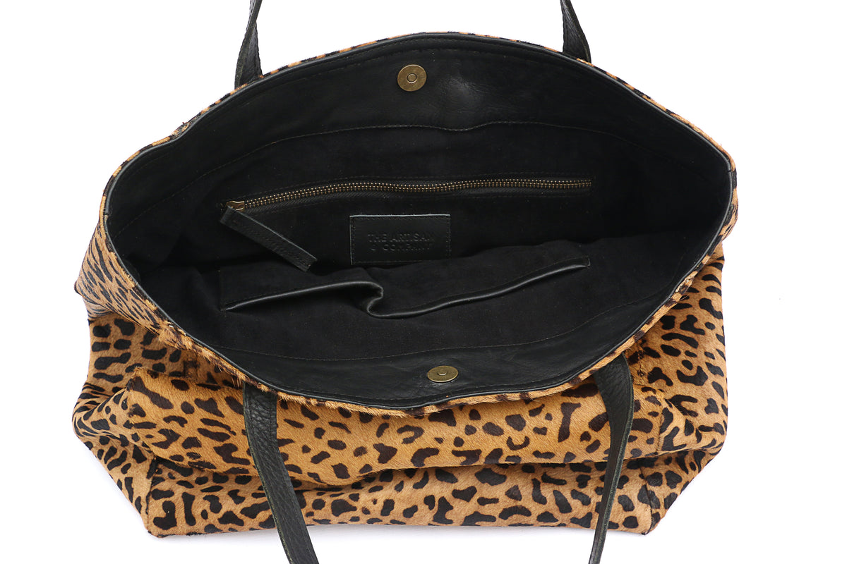 The Shopper Tote in Leopard Print