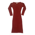 Erin Long Sleeves Knit Dress in Sienna
