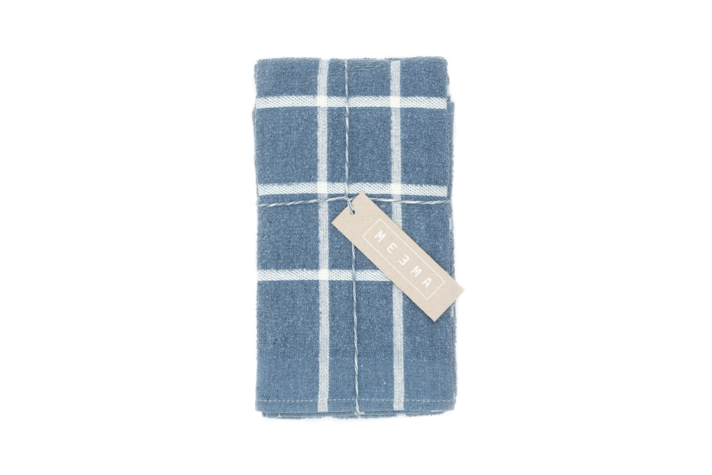 Blue Kitchen Towels / Terry Cloth (Set of 4)