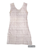 Geo Mauve Organic Dress