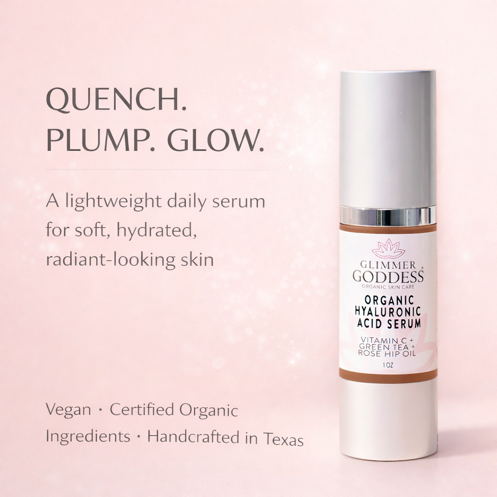 Organic Hyaluronic Acid Face Serum – Plumping Hydration 1 oz.