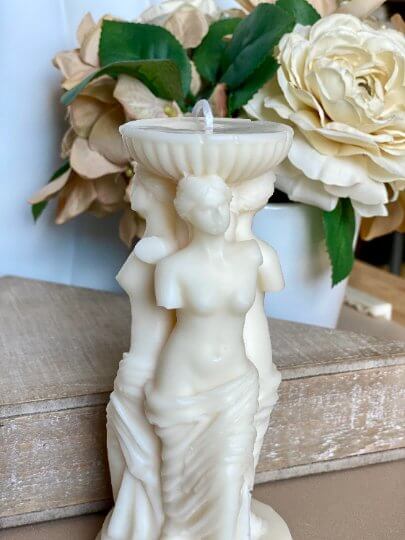 Goddess Sculpture Candle