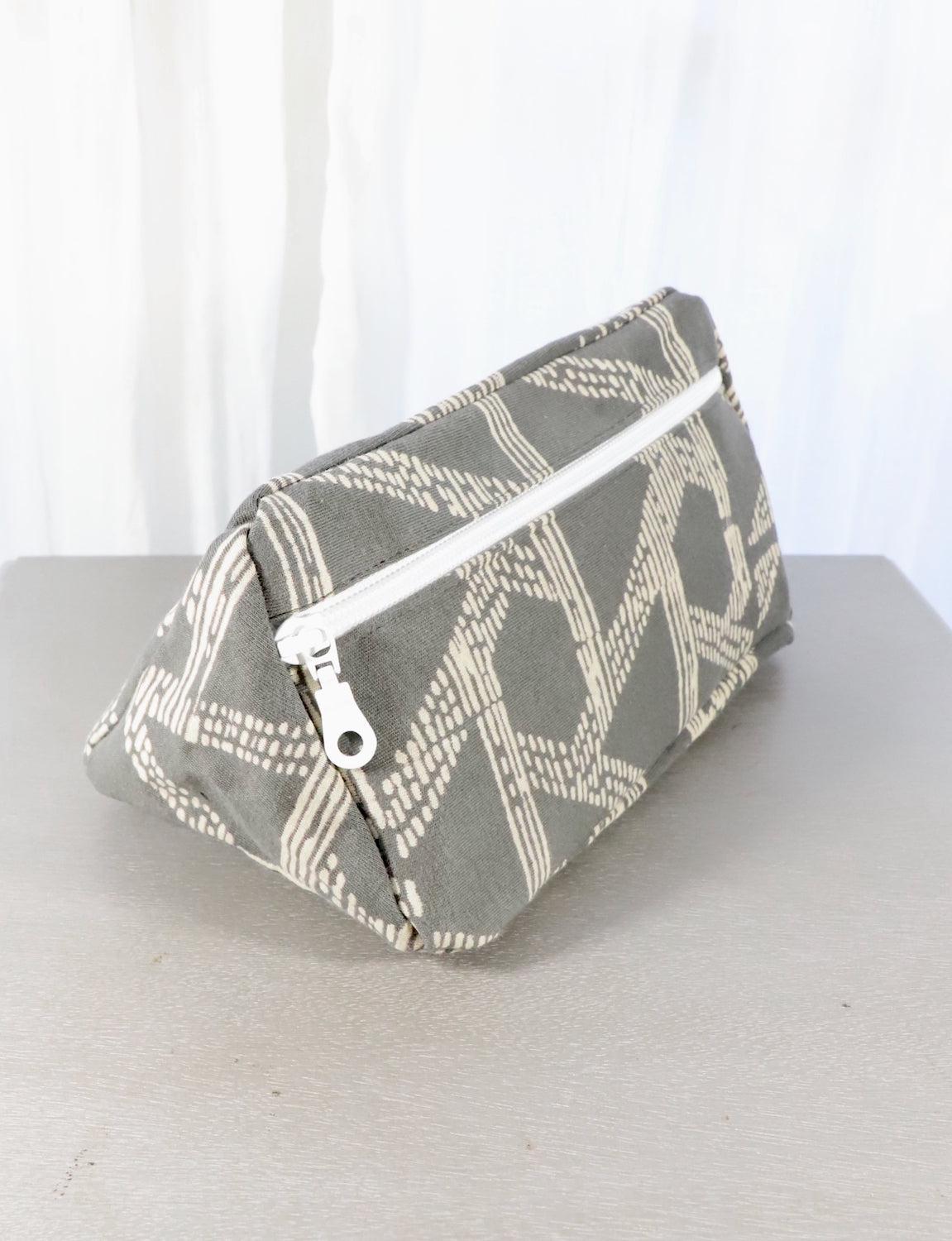 Grey Toiletry Bag - Triangle or Floral
