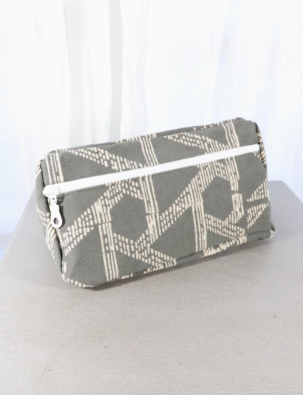 Grey Toiletry Bag - Triangle or Floral