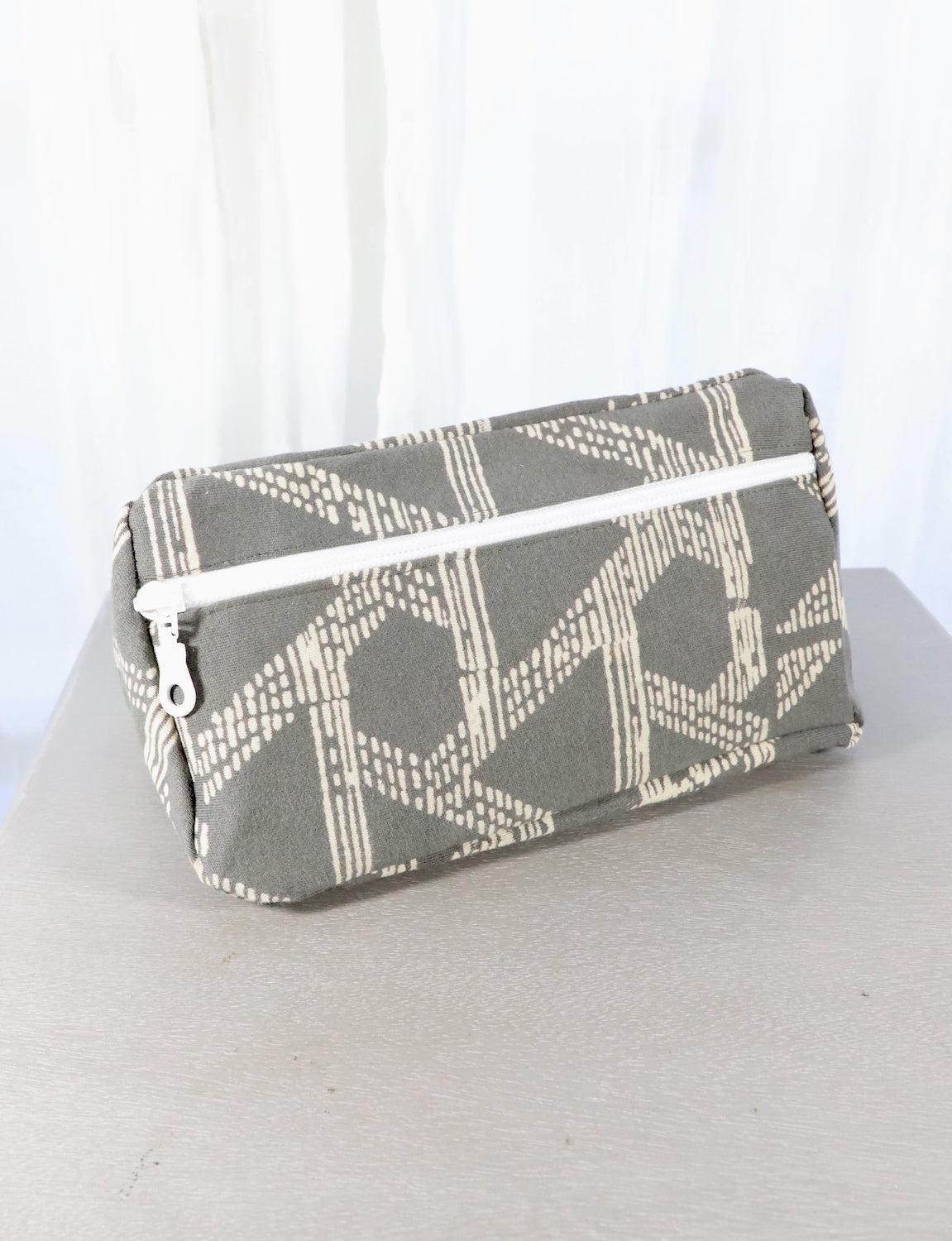 Grey Toiletry Bag - Triangle or Floral