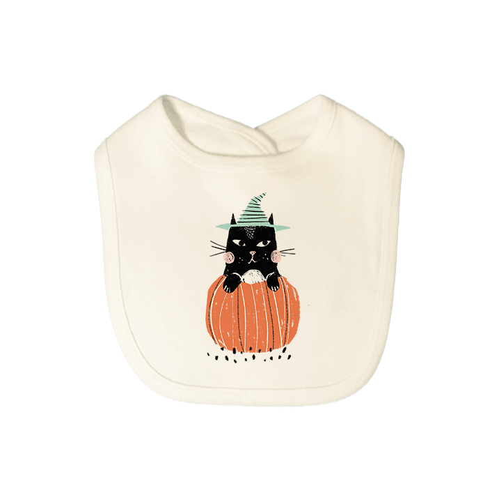 Halloween Cat Bib