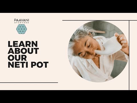 Ceramic Ayurvedic Nasal Cleansing Neti Pot for Sinus Health