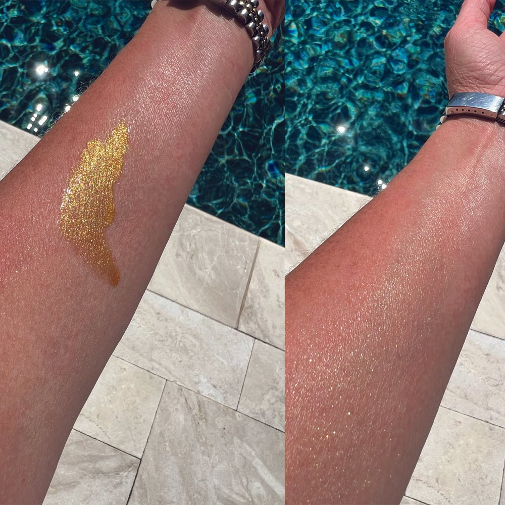 Organic Shimmer Body Oil for a Soft Non-Greasy Body Glow