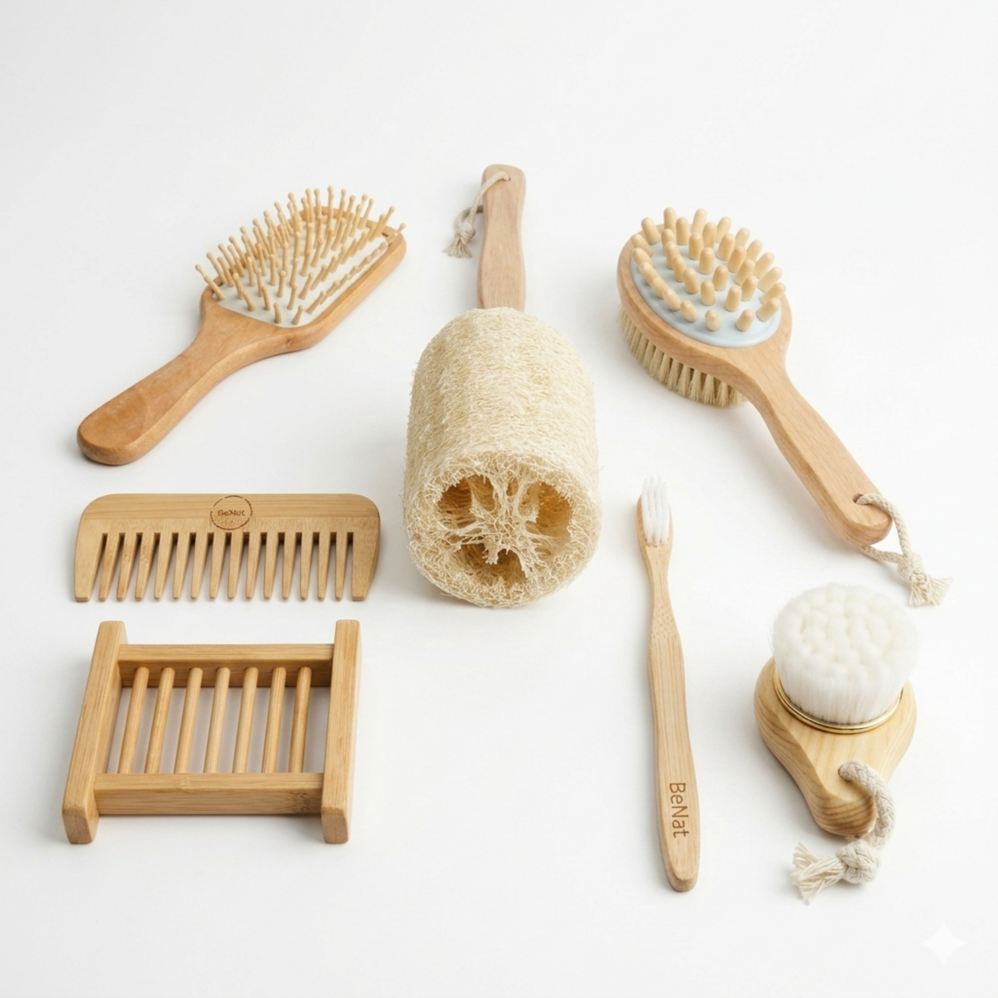 Zero-Waste Bathroom Accessories Bundle (7-pcs Set)