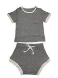 Ribbed Bamboo Shorts Set (2 Piece)