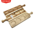 Zavis Green Acacia Wood 4 Hole Double-Sided Flight Board