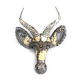Springbok Animal Mask Metal Wall Art