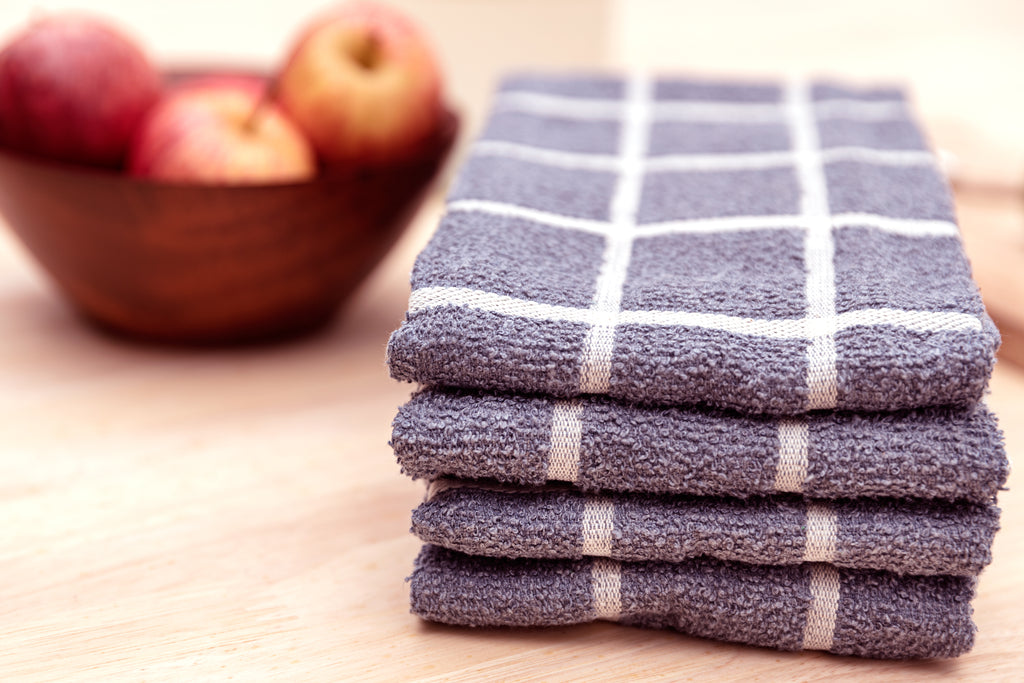 Blue Kitchen Towels / Terry Cloth (Set of 4)