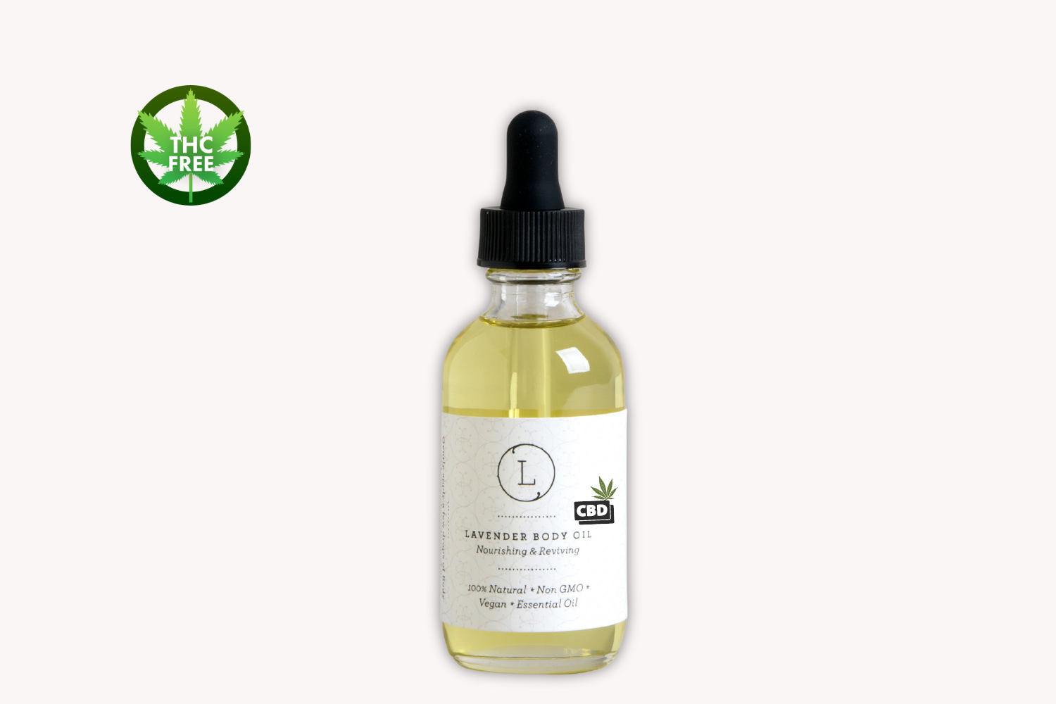 Natural Lavender Moisturizing Body Oil with CBD (THC free)