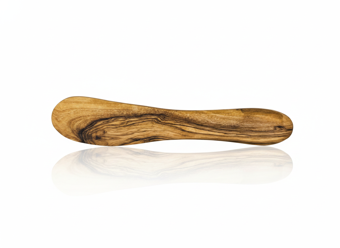 Mediterranean Olive Wood Bread & Butter Set (2-Pcs)