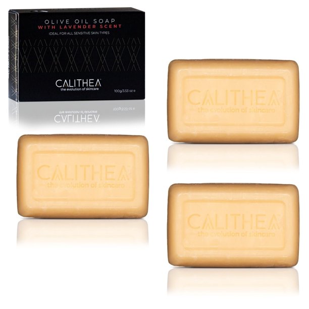 100% NATURAL OLIVE OIL SOAPS WITH LAVENDER (3-Pack)