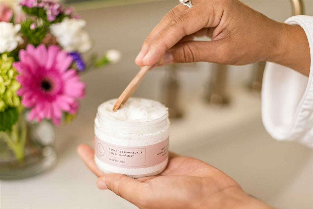 Natural Lavender Body Salt Scrub