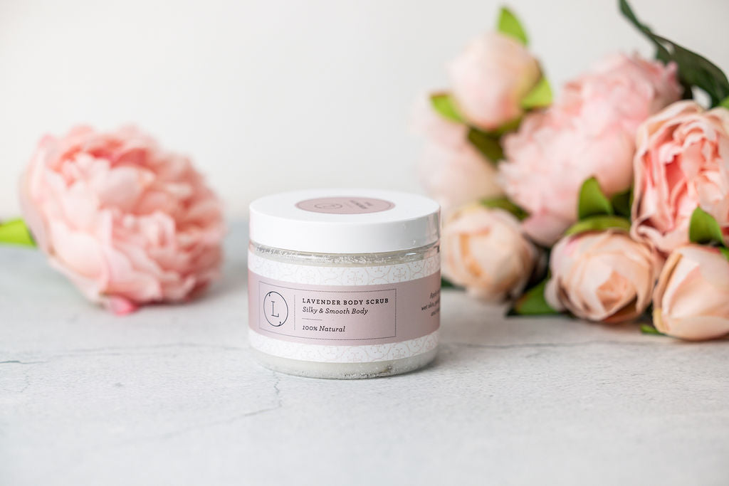 Natural Lavender Body Salt Scrub