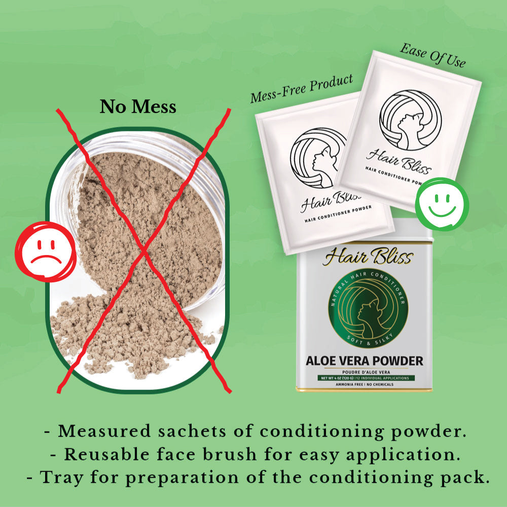 Natural Aloe Vera Herbal Hair & Skin Conditioning Powder