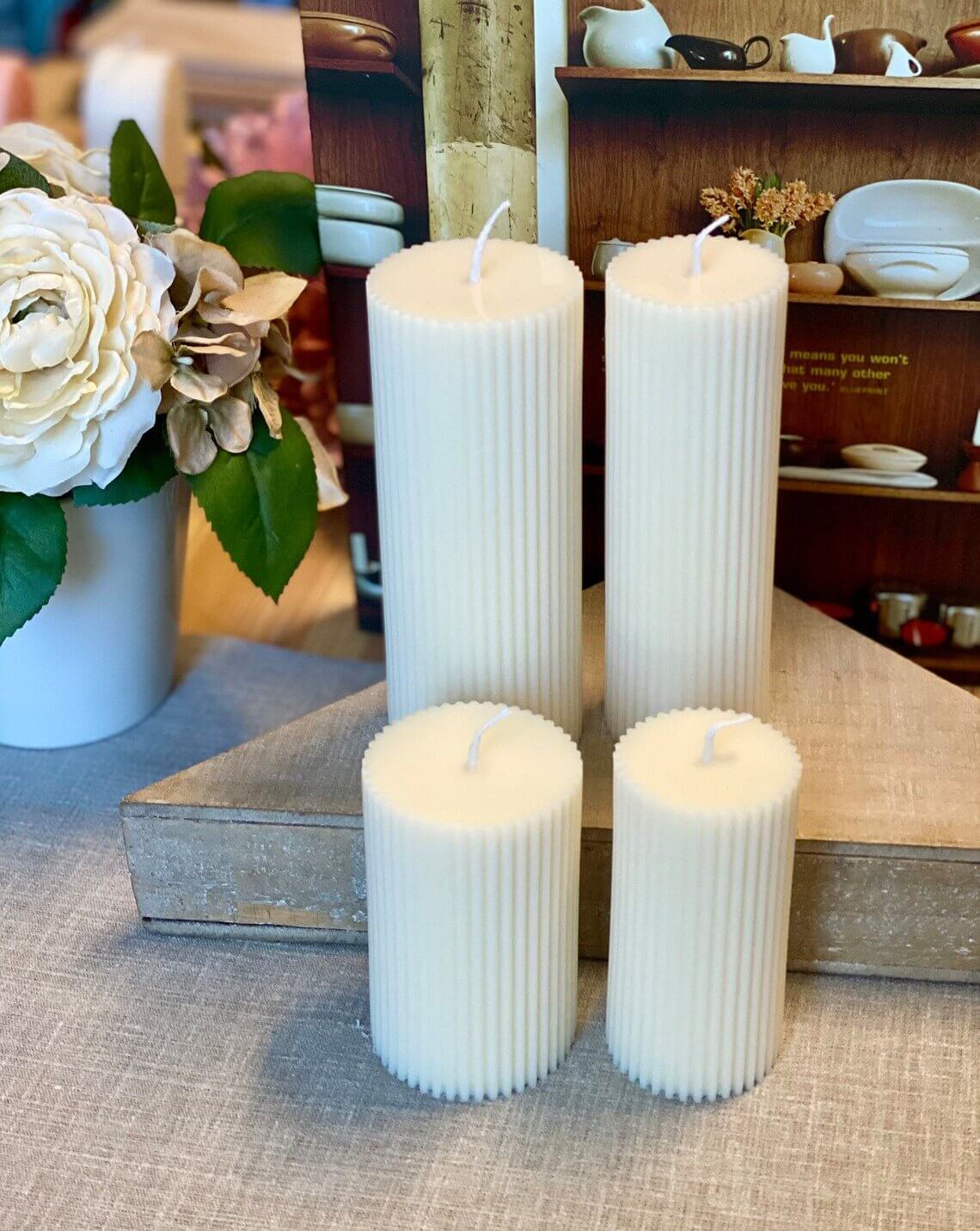Ribbed Candle