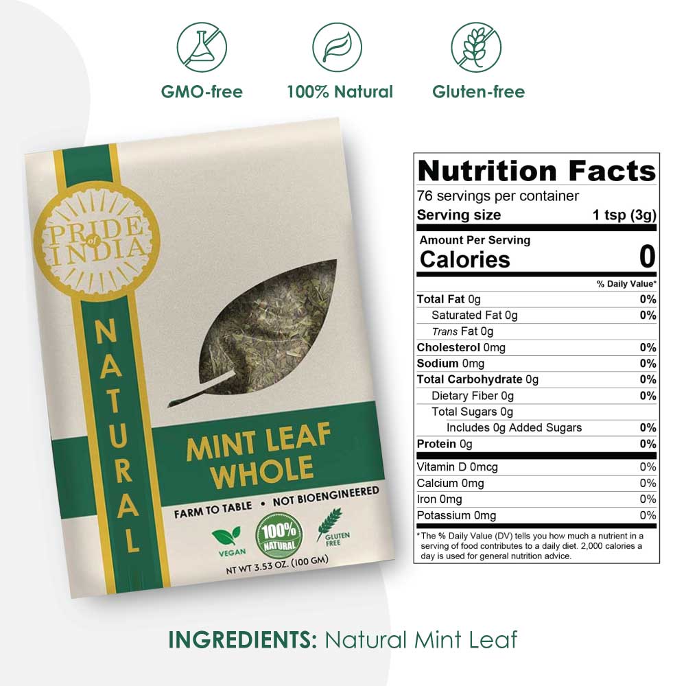 Gourmet Natural Mint Leaf Whole