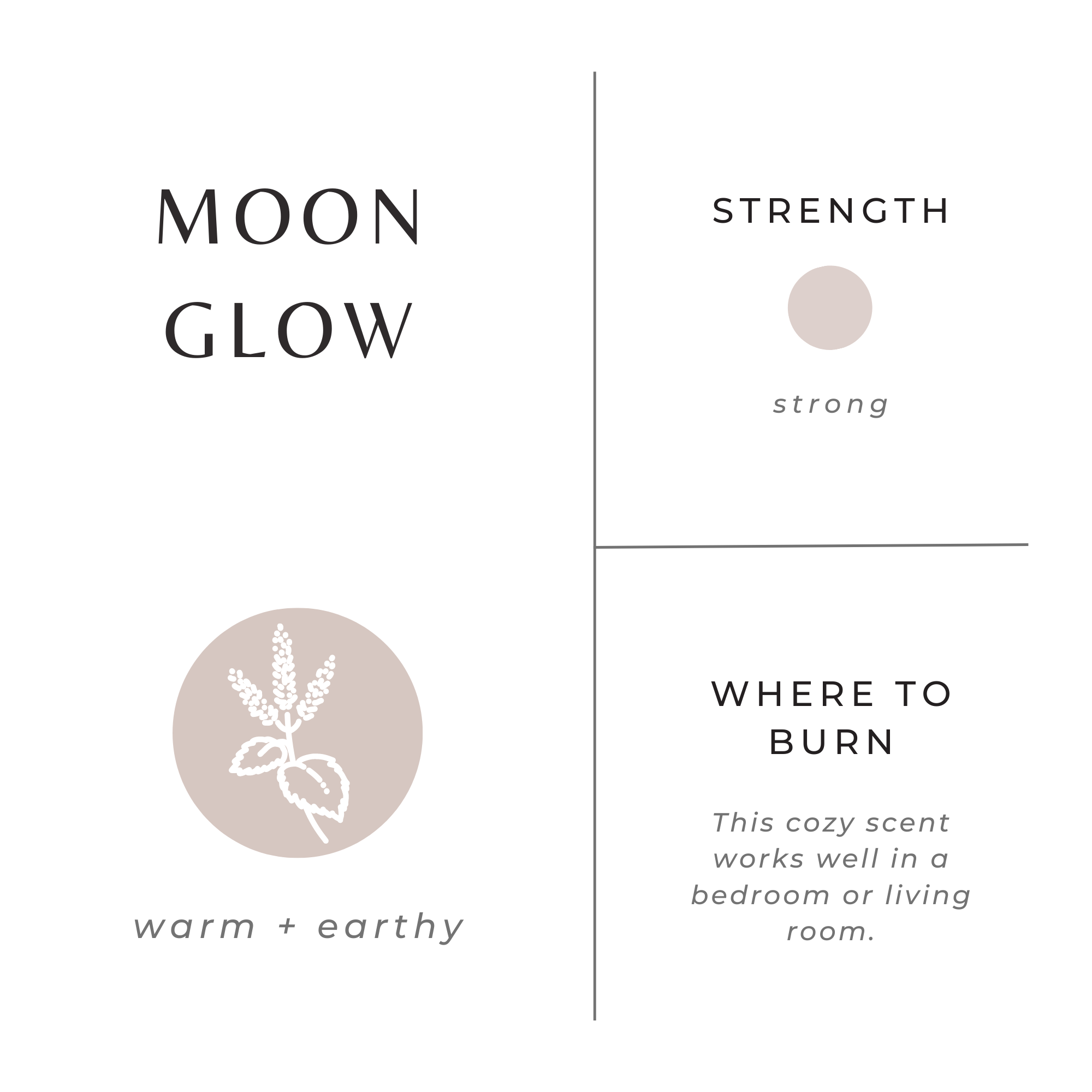 Moonglow Soy Wax Candle - Patchouli, Cinnamon & Black Pepper