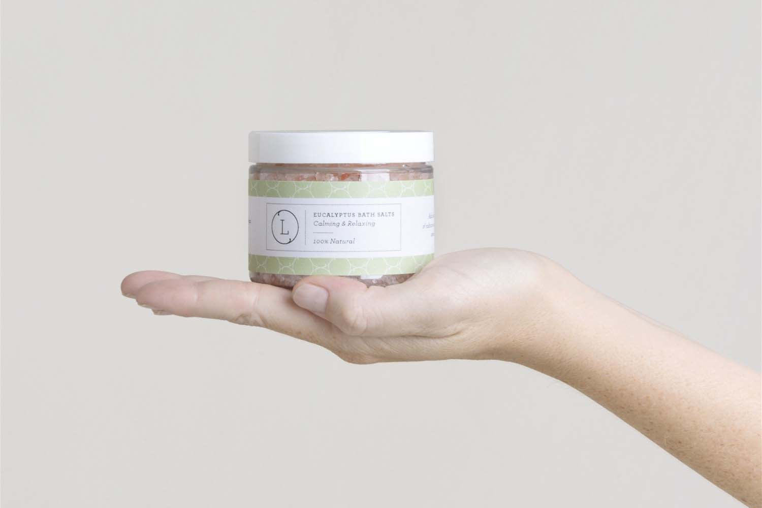 Natural Eucalyptus Bath Salts with CBD, Calming and Relaxing