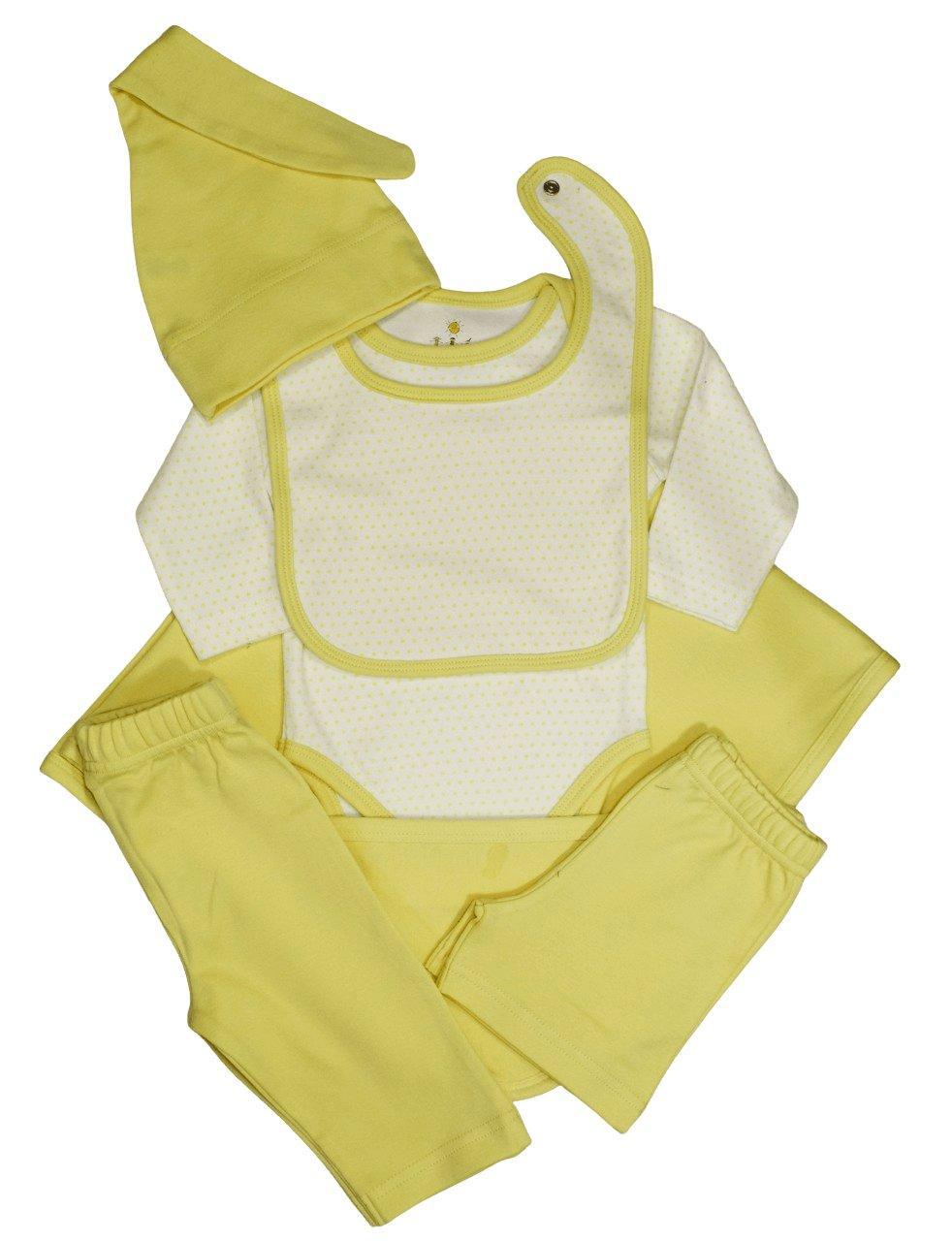 Newborn Baby Bundle - Yellow (Set of 6 Items)