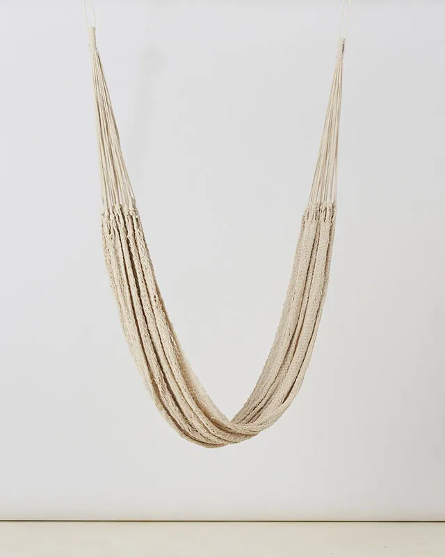 Macrame Mountaineer Hammock | Natural White