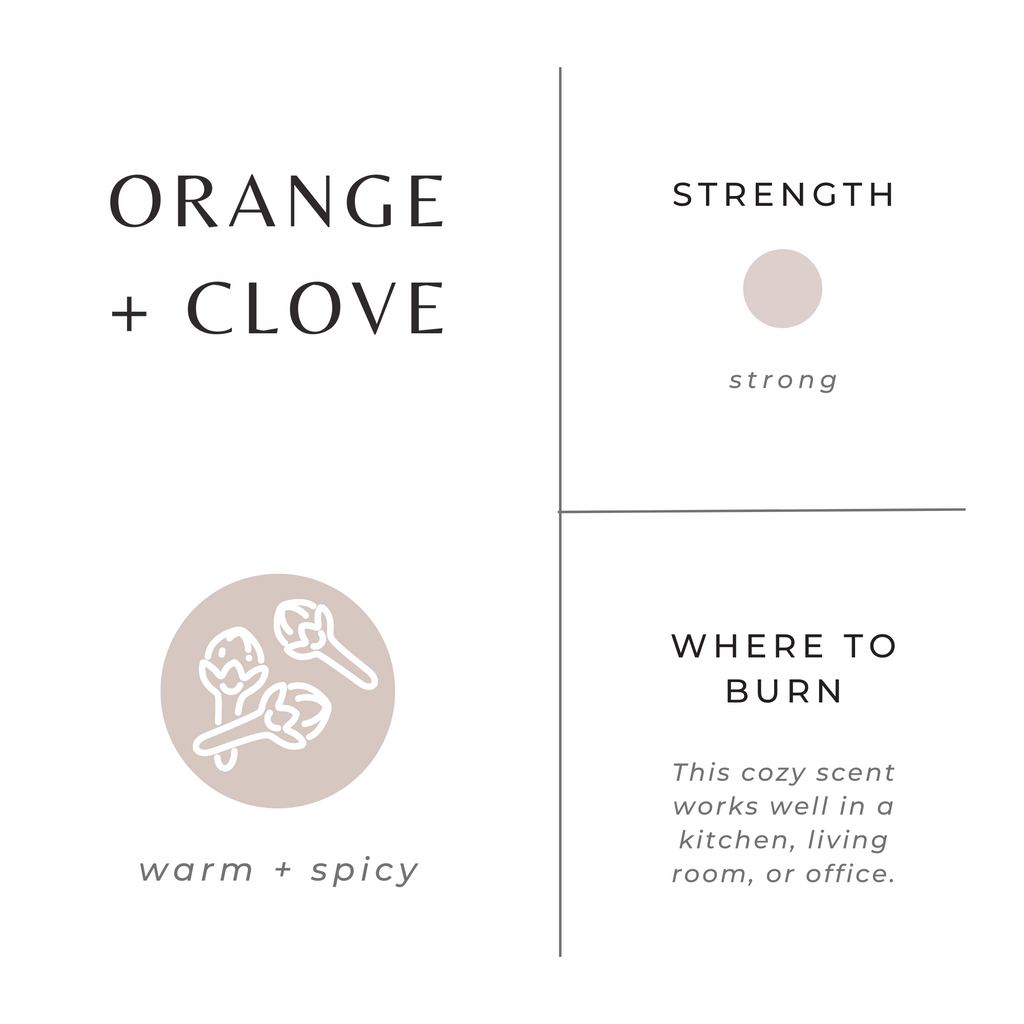 Orange & Clove Soy Wax Candle