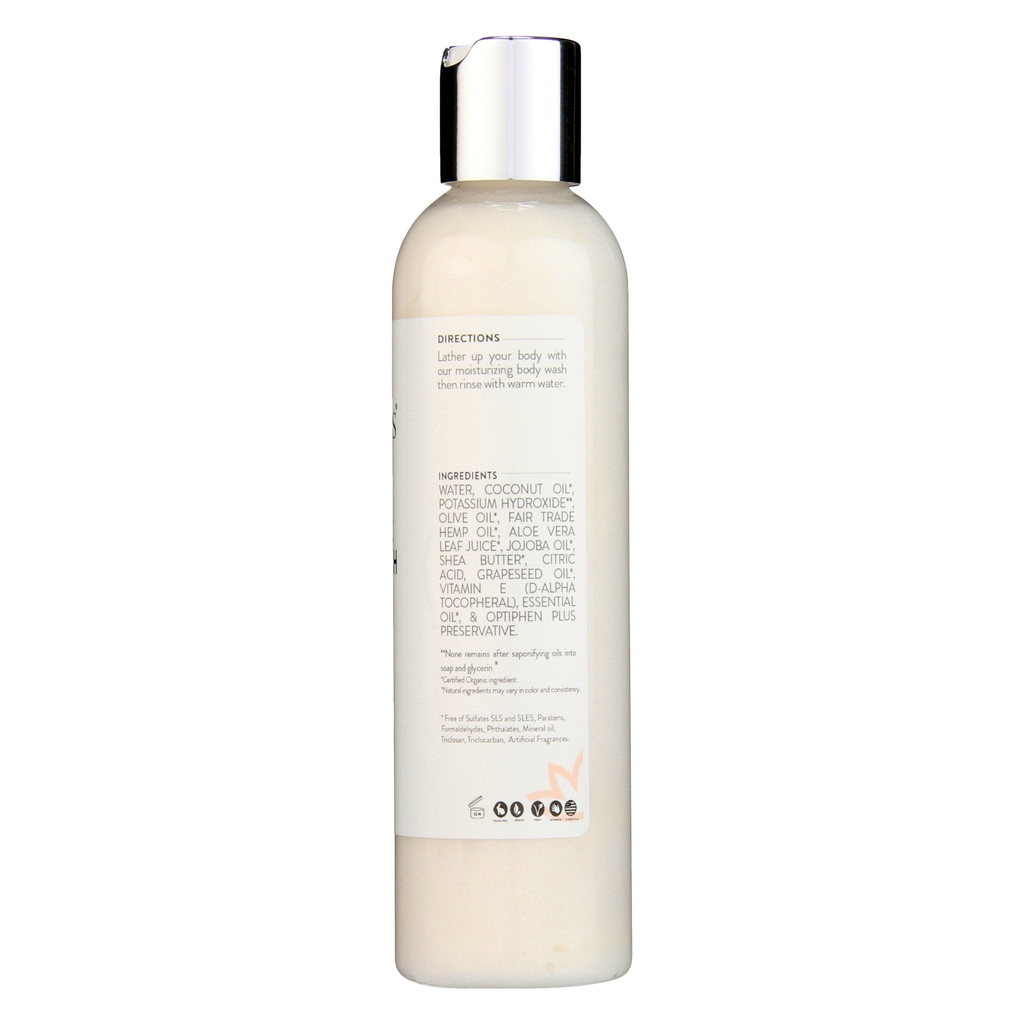 Organic Moisturizing Body Wash for Soft Hydrated Skin
