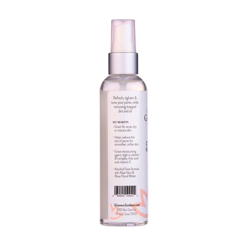Organic Rose Water Citrus Twist Facial Toner with Witch Hazel & Aloe for Pore Tightening