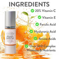 Organic Vitamin C Serum – Brightening Treatment with Hyaluronic & Ferulic Acid