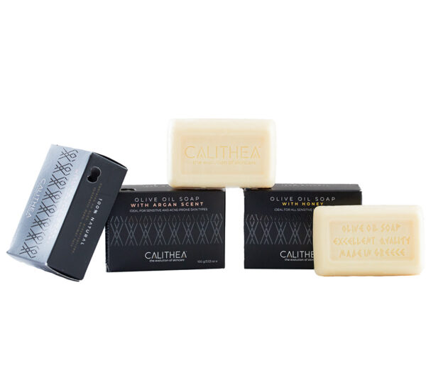 100% NATURAL OLIVE OIL SOAPS: LAVENDER, HONEY & ARGAN (3-Pack)