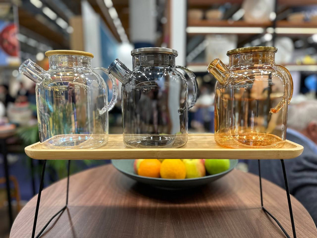 Amber Thermo Glass Teapot 32 Fl oz | High temperature and shock resistant