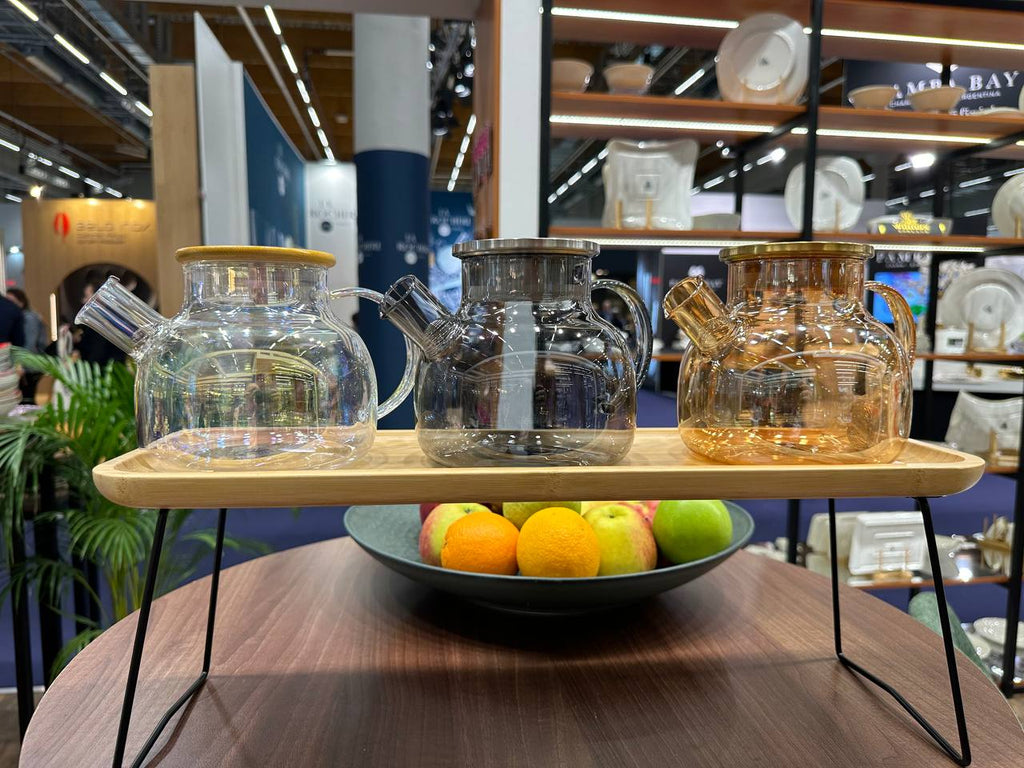 Smoky Grey Thermo Glass Teapot | High Temperature & Shock Resistant (54 fl.oz.)
