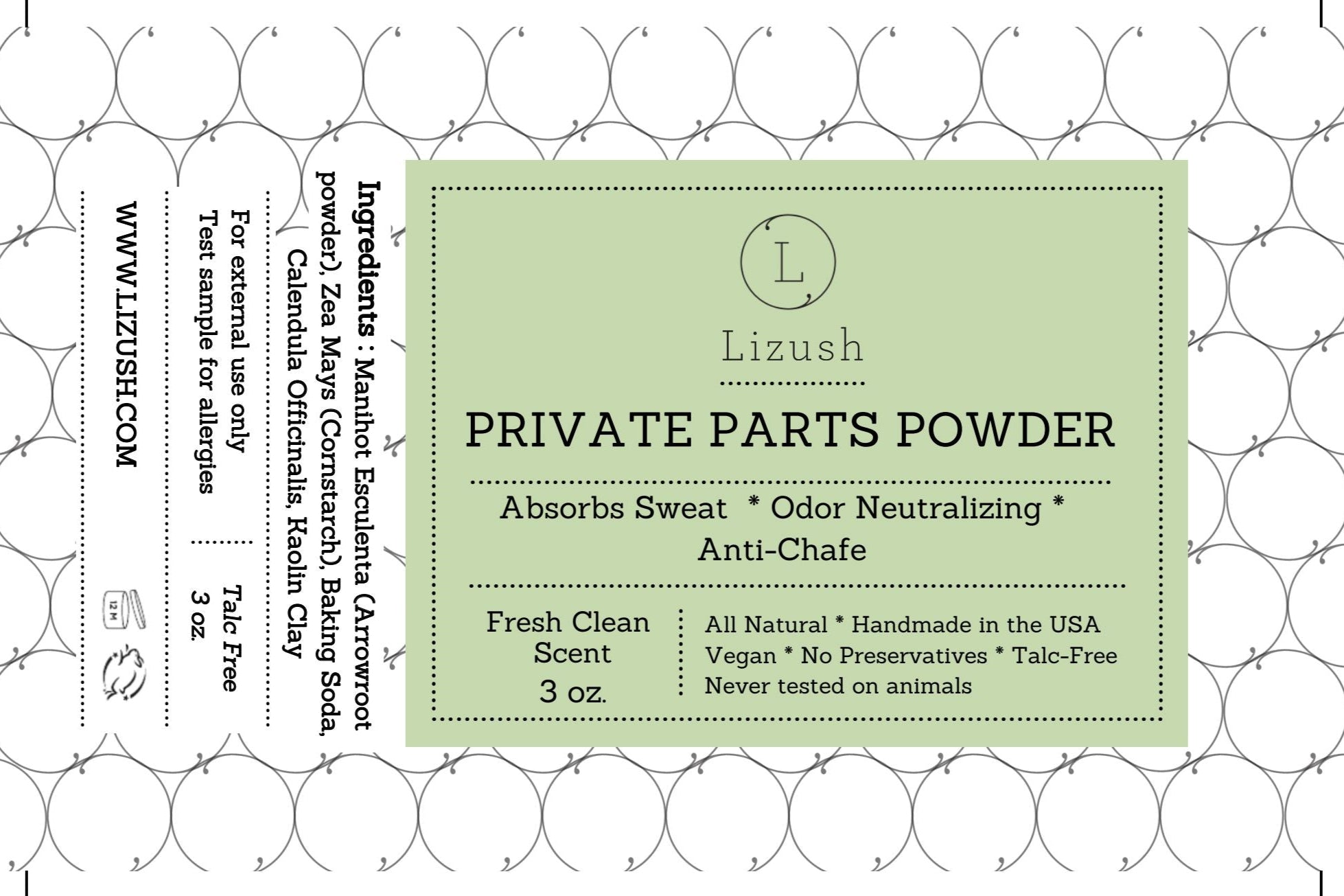 Talc-Free Natural Body Powder for Women & Men – Anti-Chafing, Moisture Absorbing, Odor Control, Aluminum-Free &Sensitive Skin Safe