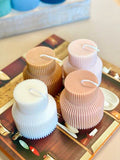 Ribbed Pedestal Candle